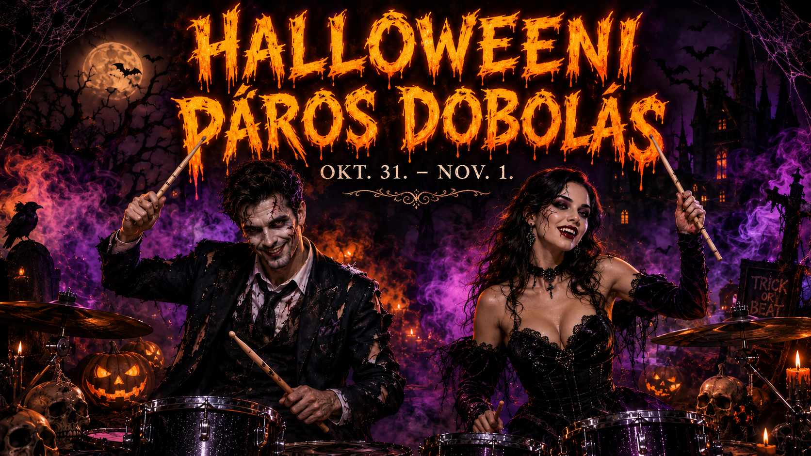 Halloweeni Páros dobolás